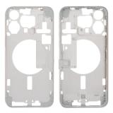 CENTRAL HOUSING A FOR APPLE IPHONE 15 PRO MAX 6.7 WHITE TITANIUM OEM