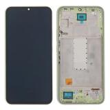 TOUCH DIGITIZER + DISPLAY LCD COMPLETE + FRAME FOR SAMSUNG GALAXY A34 5G A346B GREEN ORIGINAL (SERVICE PACK) (ASSEMBLED)