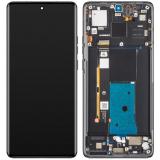 TOUCH DIGITIZER + DISPLAY AMOLED COMPLETE + FRAME FOR MOTOROLA EDGE 40 (XT2303-2) ECLIPSE BLACK ORIGINAL (SERVICE PACK 5D68C22670)