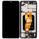 TOUCH DIGITIZER + DISPLAY LCD COMPLETE WITH FRAME FOR SAMSUNG GALAXY A05 A055F BLACK ORIGINAL (SERVICE PACK)