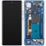 TOUCH DIGITIZER + DISPLAY AMOLED COMPLETE + FRAME FOR MOTOROLA EDGE 40 (XT2303-2) LUNAR BLUE ORIGINAL (SERVICE PACK 5D68C22671)