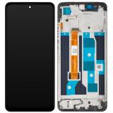 TOUCH DIGITIZER + DISPLAY LCD COMPLETE WITH FRAME FOR REALME C65 4G (RMX3910) BLACK ORIGINAL