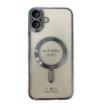 PHONE CASE ELECTROPLASTY + LENS PROTECTION + MAGNETIC FOR APPLE IPHONE 16 PLUS BLUE
