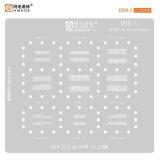 AMAOE DDR:1 METAL TEMPLATE OF IC CHIP FOR BGA 78 / BAG 96 / BGA 128 / BGA190 / BGA170 / BGA180 / BGA 60 / BGA 84 0.25MM
