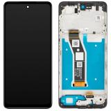 TOUCH DIGITIZER + DISPLAY LCD COMPLETE WITH FRAME FOR MOTOROLA MOTO E14 (XT2421-13 XT2421-14 XT2421-15) BLACK ORIGINAL