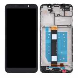 TOUCH DIGITIZER + DISPLAY LCD COMPLETE + FRAME FOR MOTOROLA MOTO E6 PLAY XT2029 BLACK ORIGINAL (SERVICE PACK)