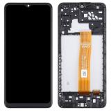 TOUCH DIGITIZER + DISPLAY LCD COMPLETE WITH FRAME FOR SAMSUNG GALAXY A04s A047F BLACK ORIGINAL (SERVICE PACK)