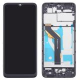 TOUCH DIGITIZER + DISPLAY LCD COMPLETE WITH FRAME FOR TCL 40 SE (T610K T610K2 T610P T610P2) BLACK ORIGINAL