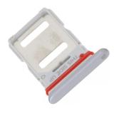 DUAL SIM CARD TRAY FOR MOTOROLA EDGE 30 (XT2203) SUPERMOON SILVER