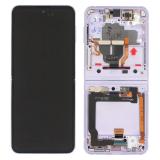 TOUCH DIGITIZER + DISPLAY LCD COMPLETE + FRAME FOR SAMSUNG GALAXY Z FLIP 3 5G F711B LAVENDER ORIGINAL (SERVICE PACK)