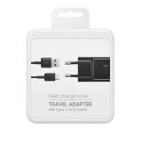 ORIGINAL USB DATA CABLE FAST CHARGE TYPE-C 15W BLACK EP-TA20EBE FOR SAMSUNG