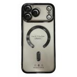 PHONE CASE ELECTROPLASTY + LENS PROTECTION + MAGNETIC FOR APPLE IPHONE 17 PRO MAX BLACK