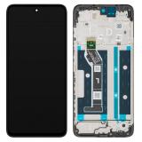 TOUCH DIGITIZER + DISPLAY LCD COMPLETE WITH FRAME FOR MOTOROLA MOTO G17 (XT2623-2) / MOTO G17 POWER BLACK ORIGINAL