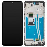 TOUCH DIGITIZER + DISPLAY LCD COMPLETE WITH FRAME FOR MOTOROLA MOTO G53 5G (XT2335-2) BLACK ORIGINAL