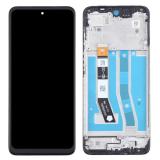 TOUCH DIGITIZER + DISPLAY LCD COMPLETE WITH FRAME FOR MOTOROLA MOTO G55 5G (XT2435) BLACK ORIGINAL