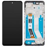 TOUCH DIGITIZER + DISPLAY LCD COMPLETE WITH FRAME FOR MOTOROLA MOTO G73 5G (XT2237-2) BLACK ORIGINAL