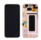 TOUCH DIGITIZER + DISPLAY LCD COMPLETE + FRAME FOR SAMSUNG GALAXY S8 PLUS S8+ G955F PINK ORIGINAL (SERVICE PACK)
