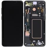 TOUCH DIGITIZER + DISPLAY AMOLED REFURBISHED + FRAME FOR SAMSUNG GALAXY S9 PLUS S9+ G965F BLACK (Display Refurbished, Non-Original Frame)