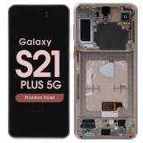 TOUCH DIGITIZER + DISPLAY AMOLED REFURBISHED + FRAME FOR SAMSUNG GALAXY S21 PLUS 5G G996B PHANTOM VIOLET (Display Refurbished Non-Original Frame)