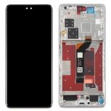 TOUCH DIGITIZER + DISPLAY OLED COMPLETE + FRAME FOR HONOR 200 PRO 5G (ELP-AN00 ELP-NX9) MOONLIGHT WHITE ORIGINAL