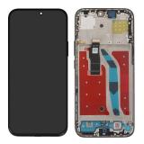 TOUCH DIGITIZER + DISPLAY OLED COMPLETE + FRAME FOR HONOR X8C (ABR-LX1 ABR-LX2 ABR-LX3) MIDNIGHT BLACK ORIGINAL
