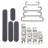 SET OF 3 PCS VOLUME BUTTON + POWER BUTTON + VIBRATING MOTOR FOR APPLE IPHONE 16 6.1 / IPHONE 16 PLUS 6.7 BLACK