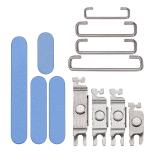 SET OF 3 PCS VOLUME BUTTON + POWER BUTTON + VIBRATING MOTOR FOR APPLE IPHONE 16 6.1 / IPHONE 16 PLUS 6.7 ULTRAMARINE