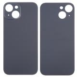 BACK HOUSING OF GLASS (BIG HOLE) FOR APPLE IPHONE 15 PLUS 6.7 BLACK