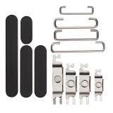 SET OF 3 PCS VOLUME BUTTON + POWER BUTTON + VIBRATING MOTOR FOR APPLE IPHONE 15 PRO 6.1 / IPHONE 15 PRO MAX 6.7 BLACK TITANIUM