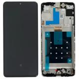 TOUCH DIGITIZER + DISPLAY AMOLED COMPLETE + FRAME FOR SAMSUNG GALAXY M55 5G M556B DARK BLUE ORIGINAL (SERVICE PACK) (ASSEMBLED)