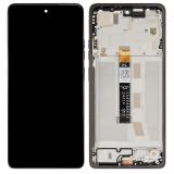 TOUCH DIGITIZER + DISPLAY LCD COMPLETE WITH FRAME FOR MOTOROLA MOTO G75 5G (XT2437-2) BLACK ORIGINAL