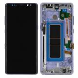 TOUCH DIGITIZER + DISPLAY LCD COMPLETE + FRAME FOR SAMSUNG GALAXY NOTE8 N950F ORCHID GRAY ORIGINAL