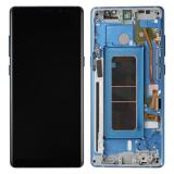 TOUCH DIGITIZER + DISPLAY LCD COMPLETE + FRAME FOR SAMSUNG GALAXY NOTE8 N950F BLUE ORIGINAL (SERVICE PACK)
