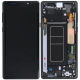 TOUCH DIGITIZER + DISPLAY AMOLED COMPLETE + FRAME FOR SAMSUNG GALAXY NOTE9 N960F BLACK ORIGINAL (SERVICE PACK) (ASSEMBLED)