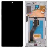 TOUCH DIGITIZER + DISPLAY AMOLED COMPLETE + FRAME FOR SAMSUNG GALAXY NOTE 10 PLUS N975F SILVER ORIGINAL (SERVICE PACK) (ASSEMBLED)