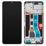 TOUCH DIGITIZER + DISPLAY LCD COMPLETE WITH FRAME FOR REALME NOTE 50 (RMX3834) BLACK ORIGINAL