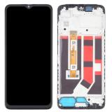 TOUCH DIGITIZER + DISPLAY LCD COMPLETE WITH FRAME FOR OPPO A18 (CPH2591) BLACK ORIGINAL