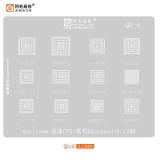 AMAOE METAL TEMPLATE OF IC CHIP FOR QU-6 QUALCOMM QSC6270 / MDM9600 / MSM6260 / MSM7227 / QSC1110 / MDM6600 / MSM6246 / MSM8909W / QSC1105 / MDM8215 / MDM9215M / MSM7521