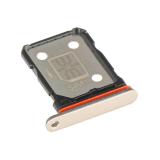 DUAL SIM CARD TRAY FOR REALME 14 PRO 5G (RMX5055 RMX5056) PEARL WHITE / GOLD