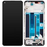 DISPLAY AMOLED + TOUCH DIGITIZER DISPLAY COMPLETE + FRAME (04 VERSION) FOR REALME 8 PRO (RMX3081) BLACK ORIGINAL
