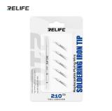 RELIFE 210 REPLACEABLE JUMPER SOLDERING TIP SET FOR MOTHERBOARD / FACE ID / SCREEN / CPU / FLEX CABLE AND MORE PRECISION WORK