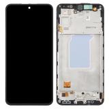 TOUCH DIGITIZER + DISPLAY AMOLED COMPLETE WITH FRAME FOR SAMSUNG GALAXY A27 5G A276B BLACK ORIGINAL (SERVICE PACK)