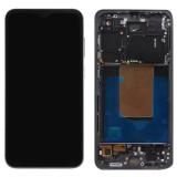 TOUCH DIGITIZER + DISPLAY AMOLED COMPLETE + FRAME FOR SAMSUNG GALAXY S24 FE S721B GRAPHITE / BLACK ORIGINAL (SERVICE PACK) (ASSEMBLED)