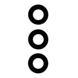 SET OF 3 PCS GLASS LENS REPLACEMENT OF CAMERA FOR SAMSUNG GALAXY S25 FE S731B