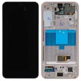 TOUCH DIGITIZER + DISPLAY AMOLED COMPLETE + FRAME FOR SAMSUNG GALAXY S22 5G S901B VIOLET ORIGINAL (SERVICE PACK)