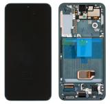 TOUCH DIGITIZER + DISPLAY AMOLED COMPLETE + FRAME FOR SAMSUNG GALAXY S22 5G S901B GREEN ORIGINAL (SERVICE PACK)