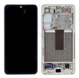 TOUCH DIGITIZER + DISPLAY AMOLED COMPLETE + FRAME FOR SAMSUNG GALAXY S23 S911B BEIGE ORIGINAL (SERVICE PACK)