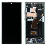 TOUCH DIGITIZER + DISPLAY AMOLED COMPLETE + FRAME FOR SAMSUNG GALAXY S23 ULTRA 5G S918B GREEN ORIGINAL (SERVICE PACK) (ASSEMBLED)