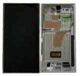 TOUCH DIGITIZER + DISPLAY AMOLED COMPLETE + FRAME FOR SAMSUNG GALAXY S23 ULTRA 5G S918B SKY BLUE / LIME ORIGINAL (SERVICE PACK) (ASSEMBLED)