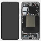 TOUCH DIGITIZER + DISPLAY AMOLED COMPLETE + FRAME FOR SAMSUNG GALAXY S24 5G S921B MARBLE GREY ORIGINAL (SERVICE PACK) (ASSEMBLED)